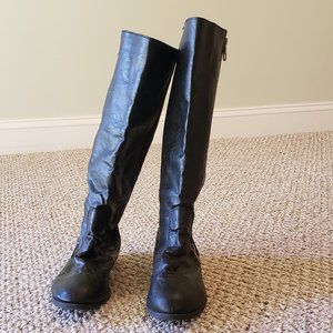SM New York Black knee high boot